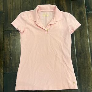Pink Lily Pulitzer Luxletic Collard Shirt